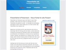 Tablet Screenshot of fliesenfarbe.net
